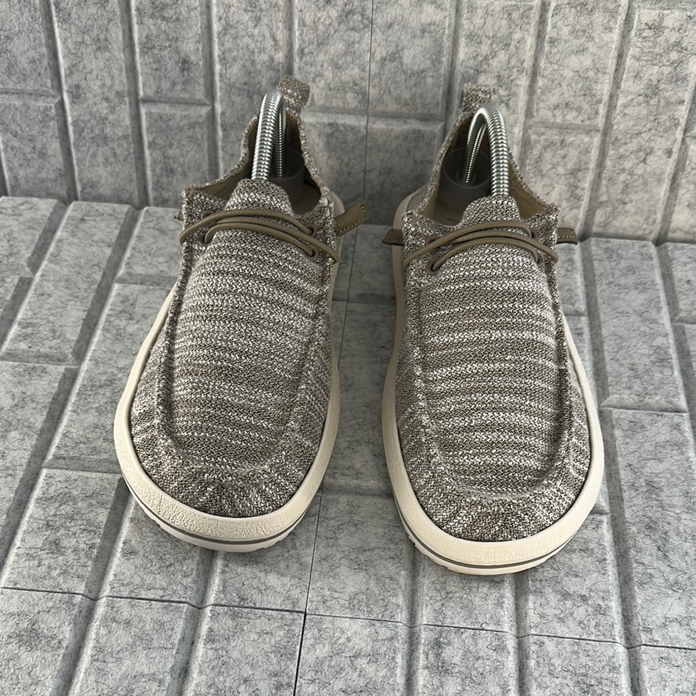 Maui and Sons Men's Knit Sneakers - Beige and Brown
